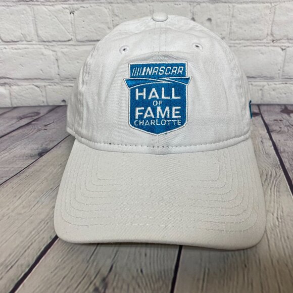 NASCAR Hal of Fame Charlotte Dad Hat Cap Strap White New Era Women Nine Twenty - Picture 5 of 9